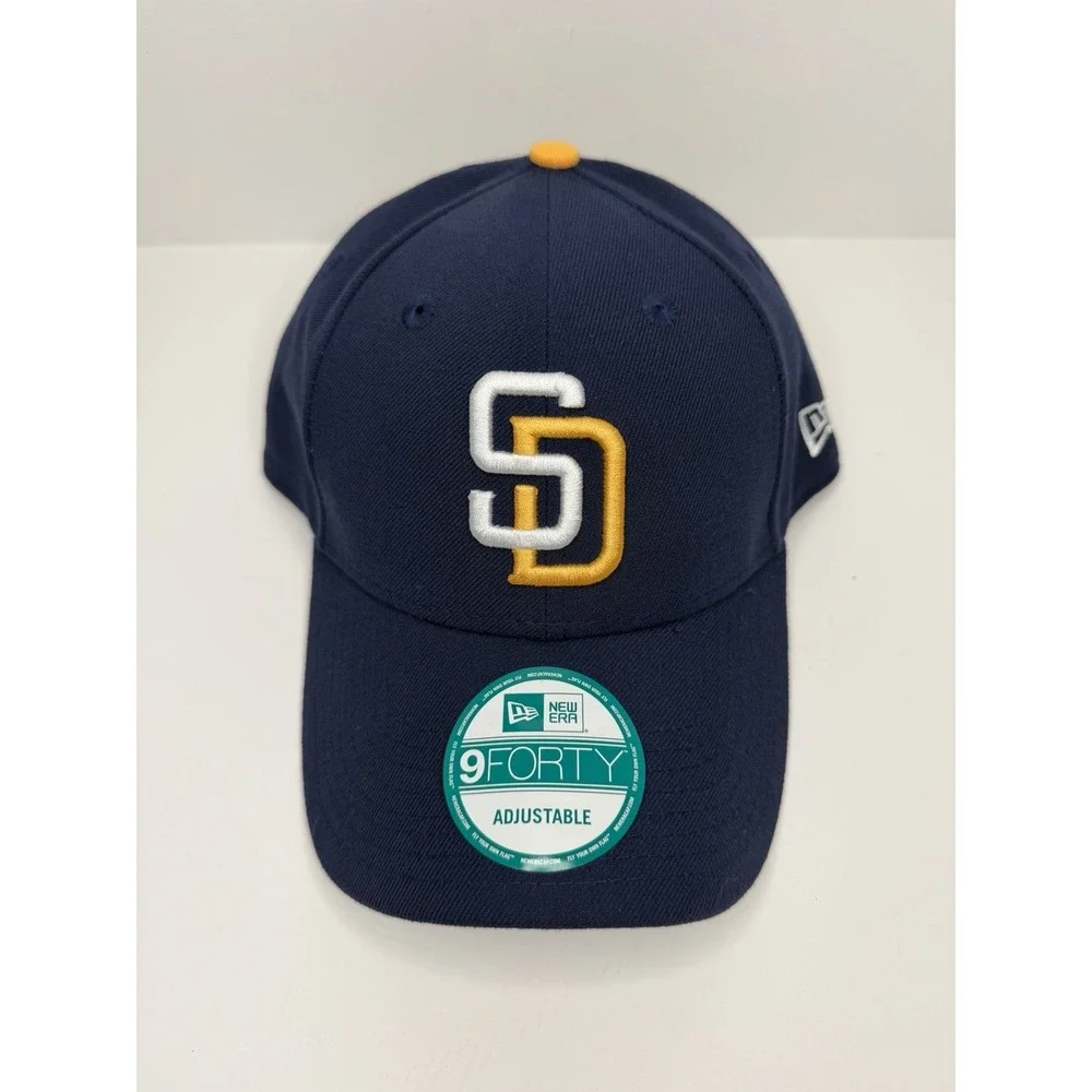 San Diego Padres New Era‎ 940 Adj Bball  Cap -Gen MLB Navy -Gold Poly BRAND NEW
